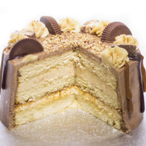 Snickers Reeces Cake