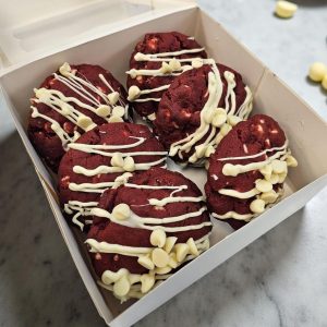 Red Velvet & White Chocolate Chip Cookies