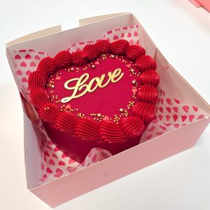 Mini Valentine's Bento Cake- Red